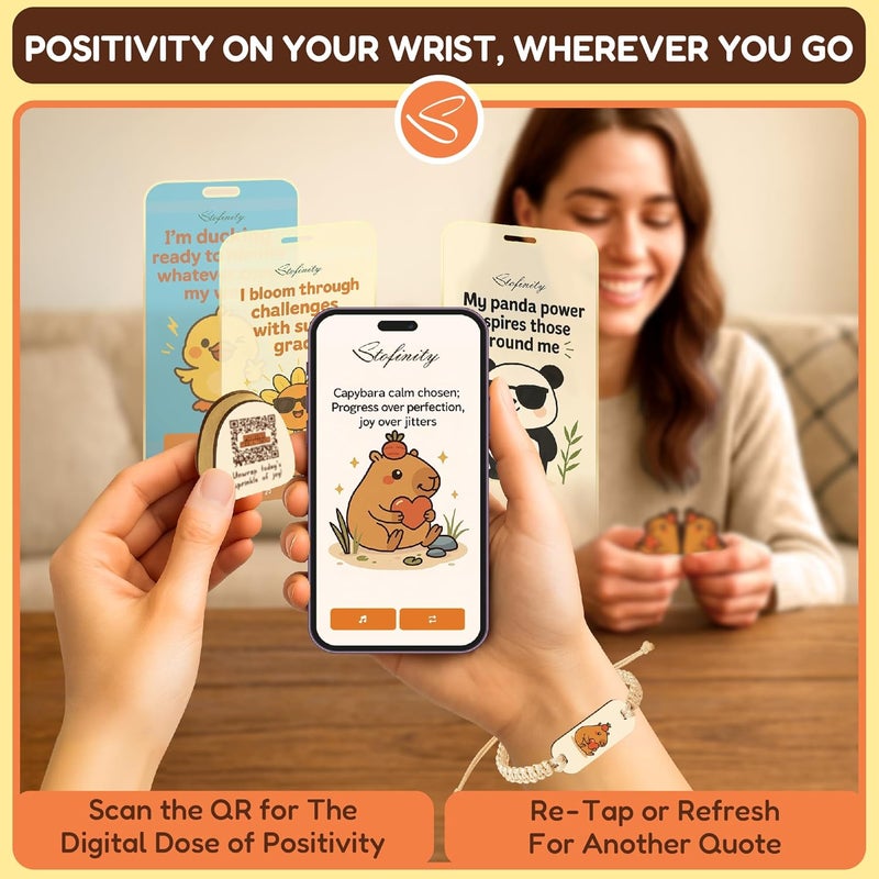 STOFINITY هدايا كابيبارا للدعم العاطفي للفتيات - هدية عيد ميلاد كابيبارا للنساء، هدايا عيد الميلاد للفتيات المراهقات، أشياء عصرية، هدية العودة إلى المدرسة لطلاب الجامعات، جرة التأكيد الإيجابي - Image 5